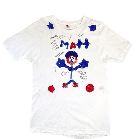 Vintage 90s Single Stitch Painted Art Tee “DMX Is Da Bomb” - Picture 1 of 5